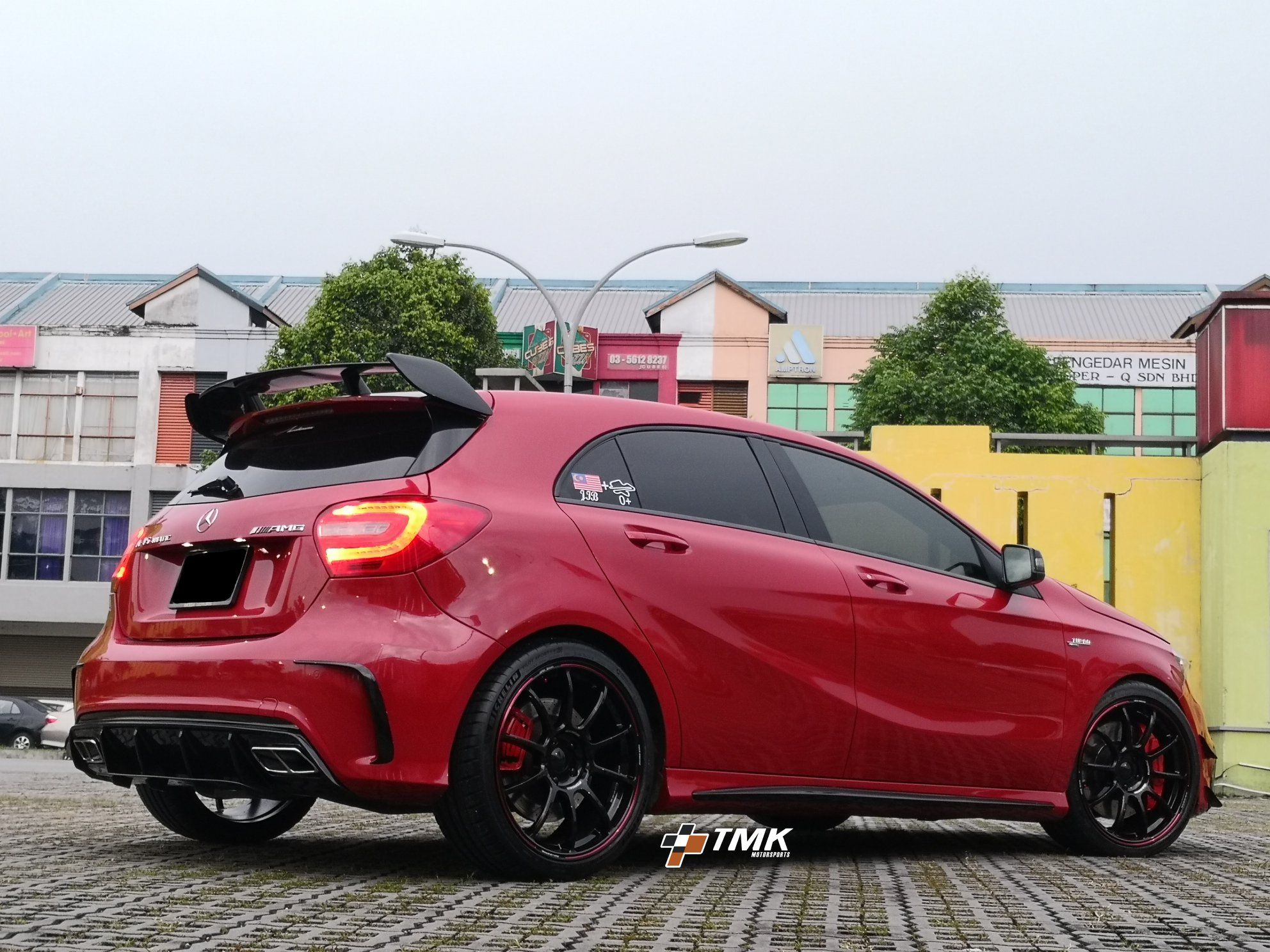 Mercedes-Benz A45 AMG W176 Red Rays Volk ZE40 Time Attack Wheel | Wheel ...