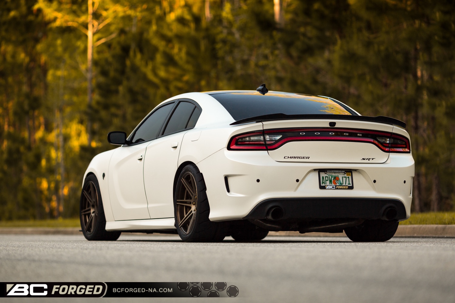Dodge Charger White BC Forged HB27 | Wheel Front