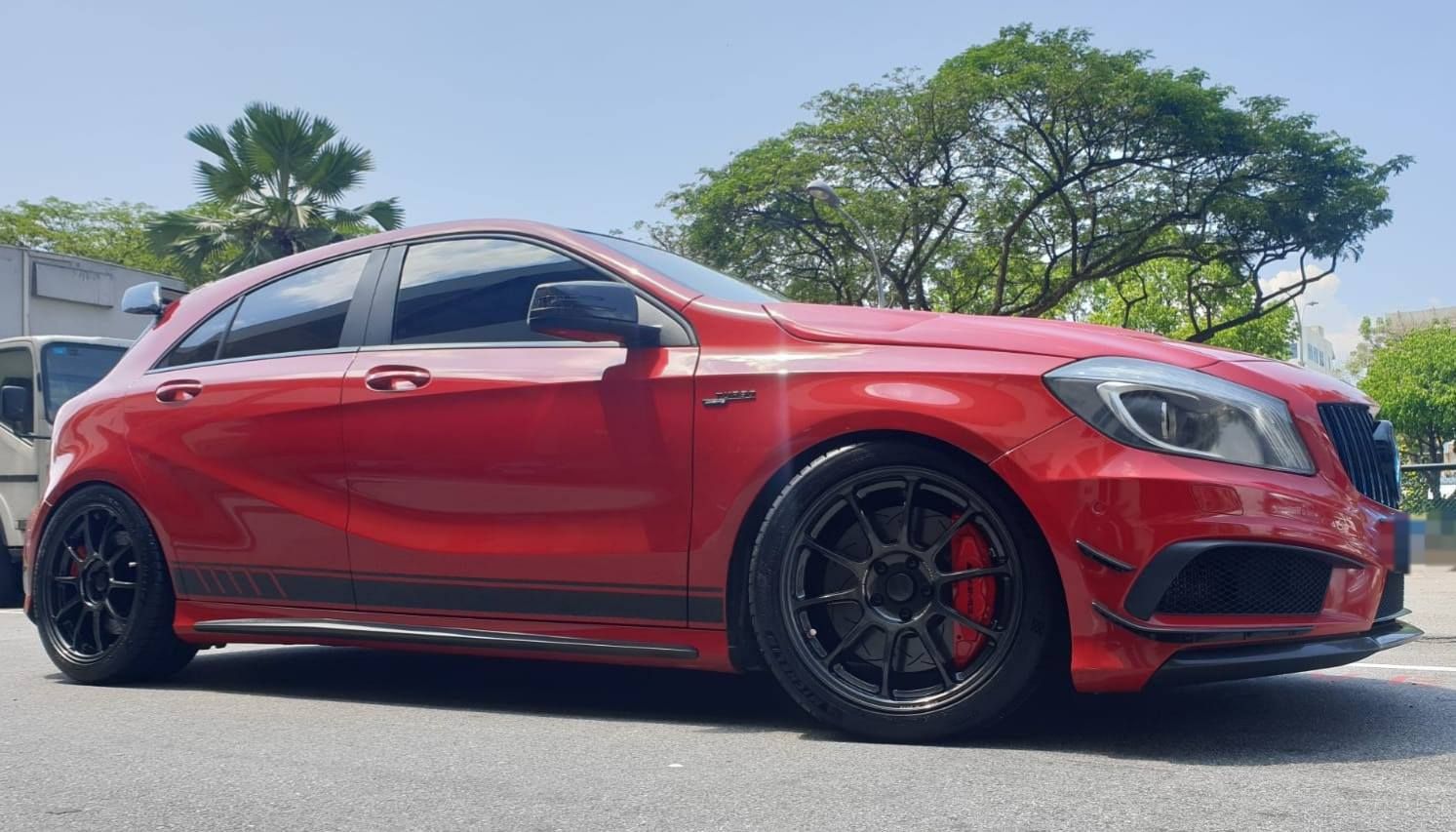 Mercedes-Benz A45 AMG W176 Red Rays ZE40 | Wheel Front