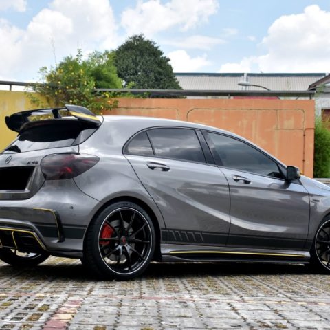 Mercedes-Benz A45 AMG W176 Grey with Rays Volk G25 Aftermarket Wheels ...