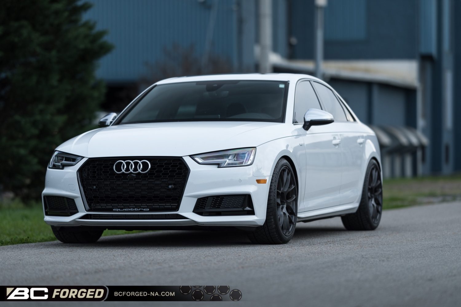 Audi S4 B9 White BC RS40 Wheel Front