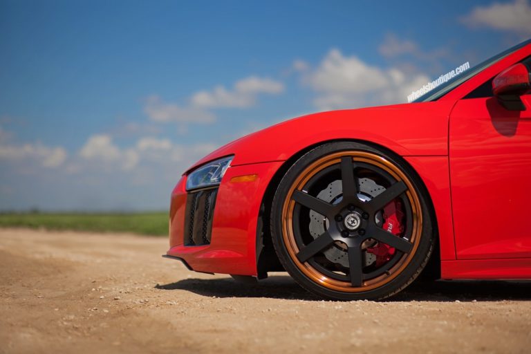 Audi R8 Red HRE RS106 | Wheel Front