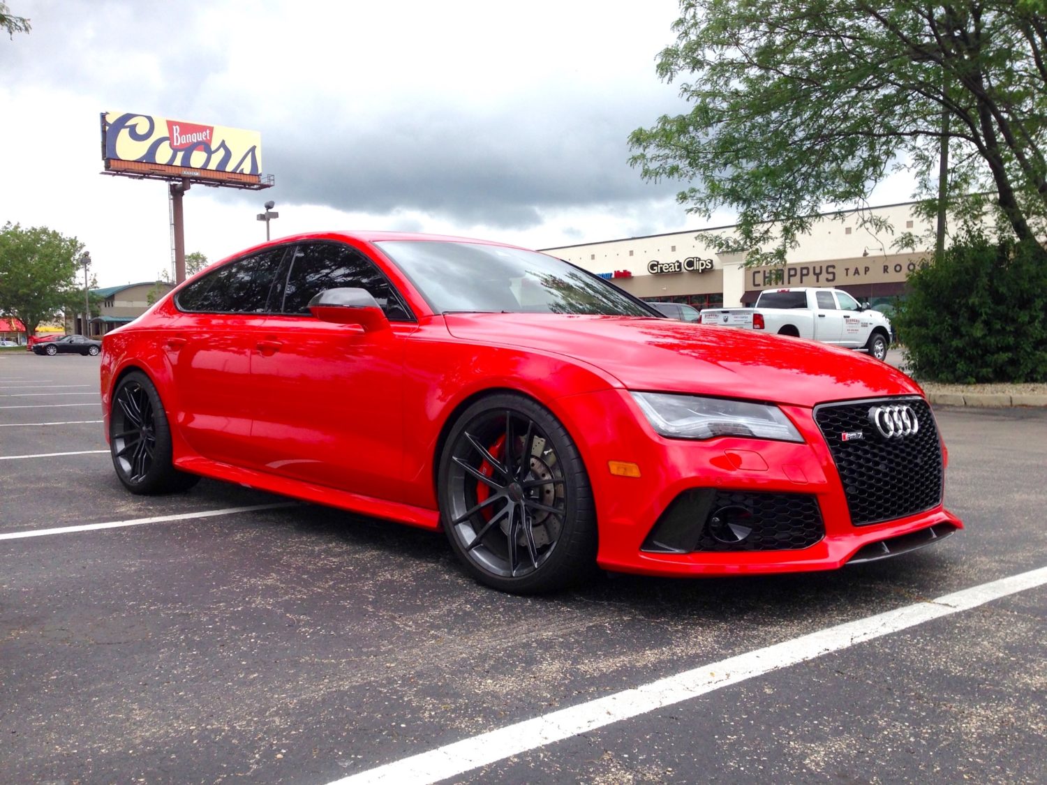 Audi RS7 C7 Red Forgeline AR1 | Wheel Front