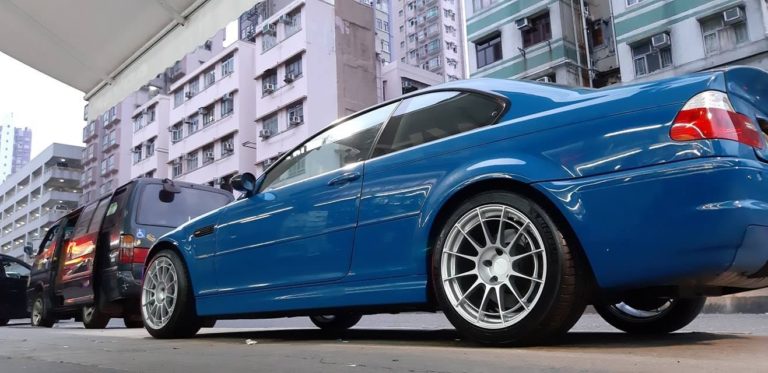 BMW M3 E46 Blue Enkei NT03RR | Wheel Front