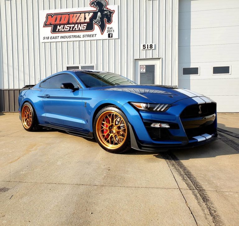 Ford Shelby Mustang Gt Blue With Bronze Signature Sv Wheel Wheel Front