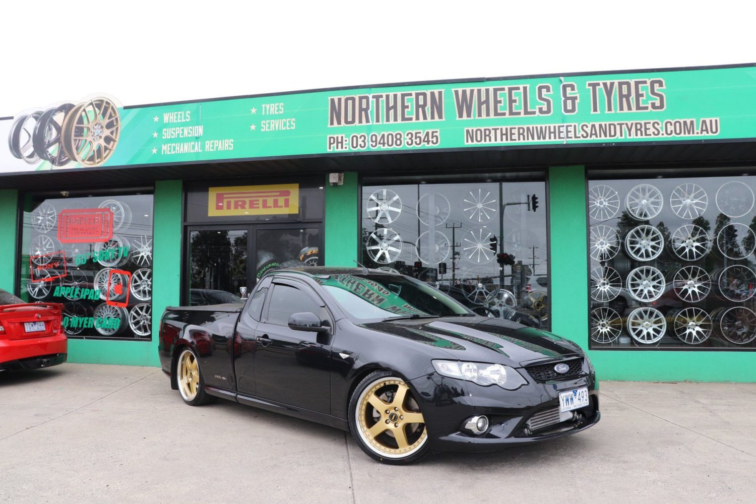 Ford Falcon FG XR6 Turbo Ute Black Simmons FR1 | Wheel Front