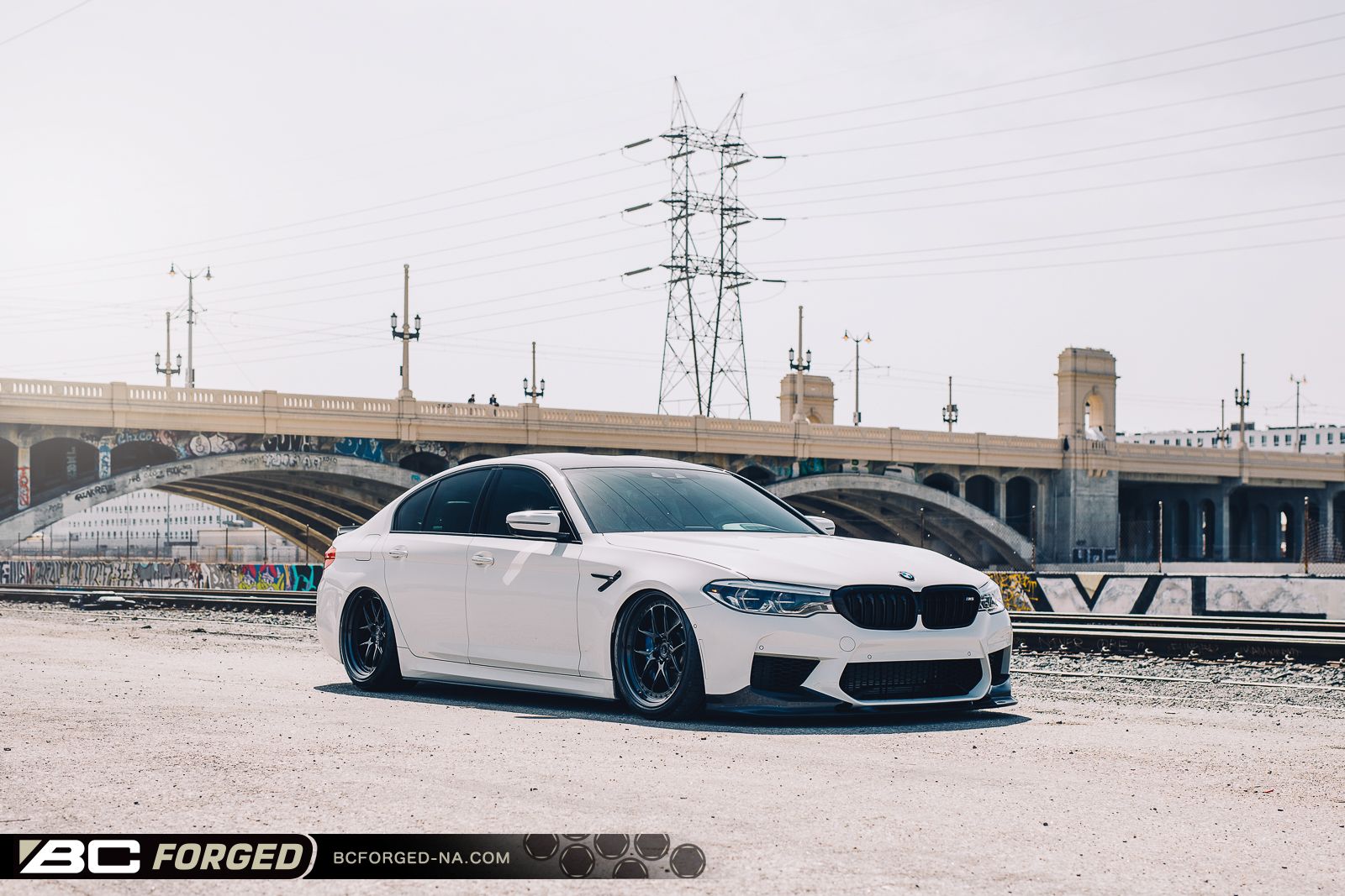 Bmw M5 F90 White Bc Forged Mle52 Wheel Front