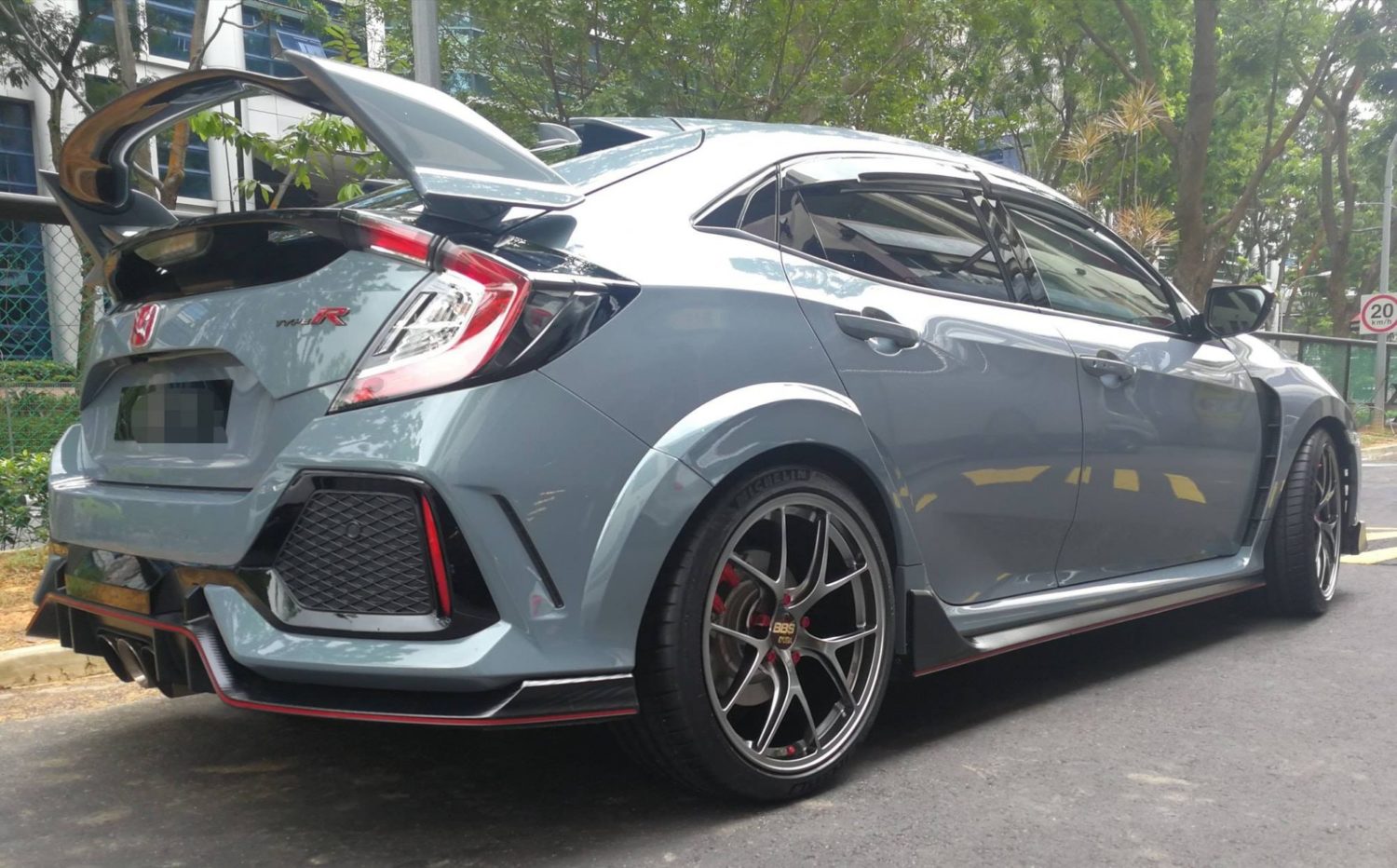 Honda Civic Type-R FK8 Grey BBS RI-D Wheel | Wheel Front