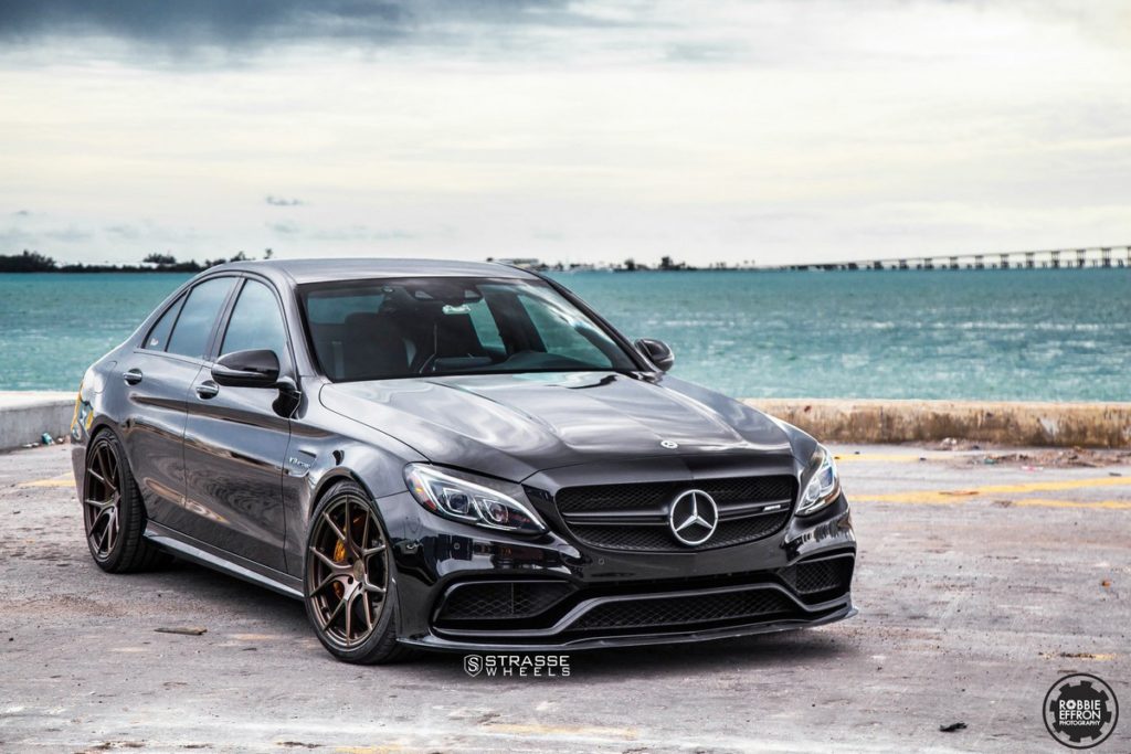 Mercedes-Benz C63 W205 Black Strasse SM5R Monoblock | Wheel Front