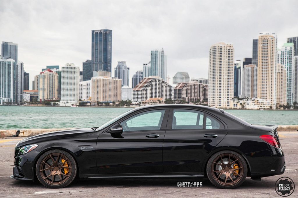 Mercedes-Benz C63 W205 Black Strasse SM5R Monoblock | Wheel Front