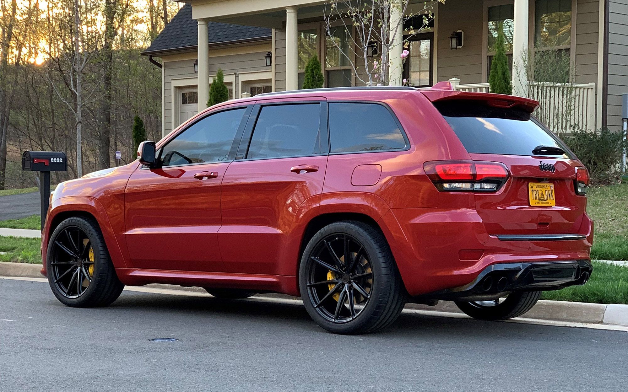 Jeep Grand Cherokee Trackhawk Red Hre P104sc Wheel Front