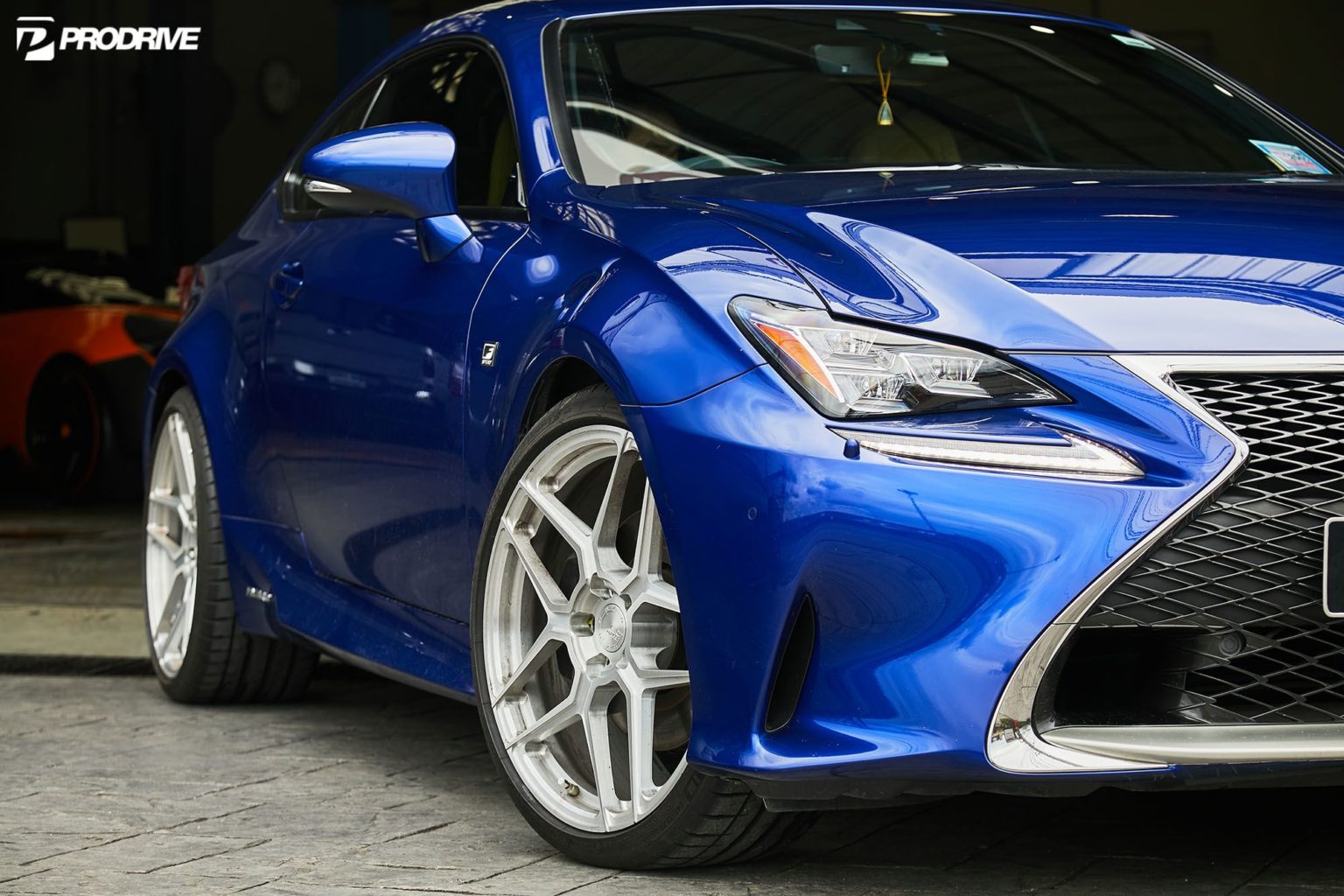 Lexus Rc300h Modded Lexus RC300h Blue BC Forged EH309 | Wheel Front