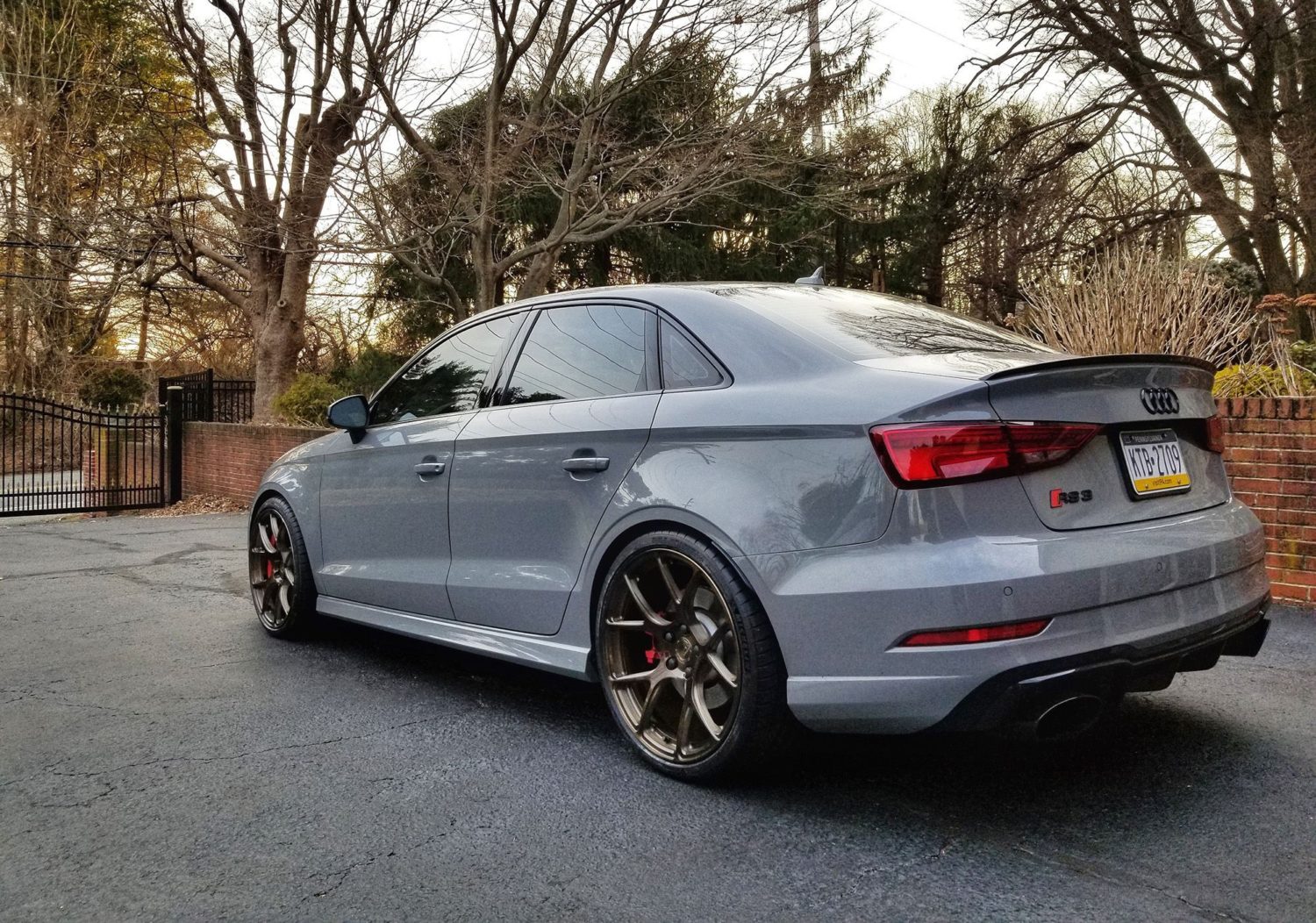 Audi RS3 8V Sedan Grey BC Forged RZ05 Wheel | Wheel Front