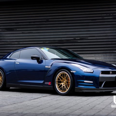 Nissan GT-R R35 Blue Forgeline DE3C | Wheel Front