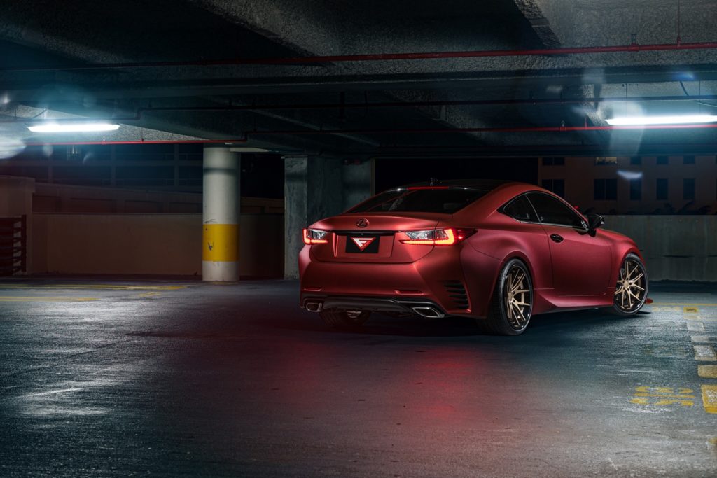 Lexus RC Burgundy Ferrada FR2 | Wheel Front