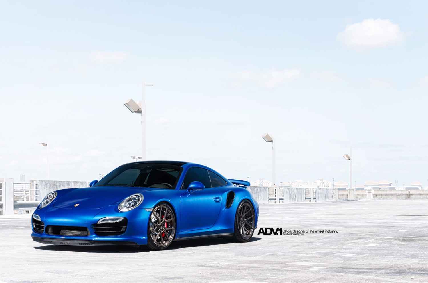 Sapphire-Blue-Metallic-Porsche-991-Turbo-ADV5_0-M_V2-SL-Series-Wheels-Image-1
