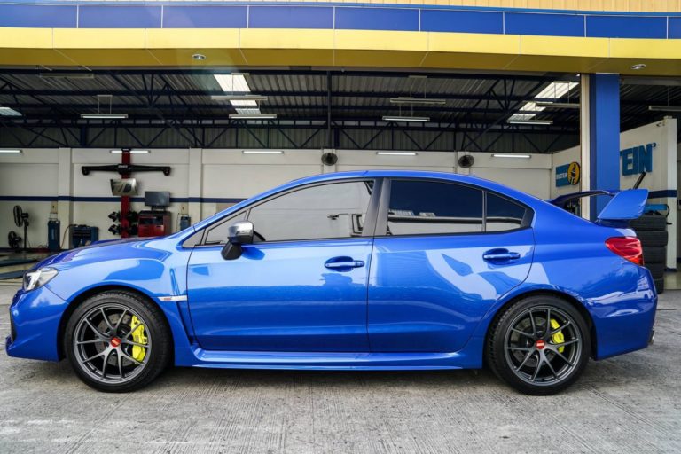 Subaru WRX/STI VA Blue BBS RI-A Wheel | Wheel Front