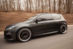 Volkswagen Golf R Mk6 Vossen CV3R aftermarket wheels