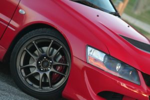 Mitsubishi Evo 8MR Work wheels