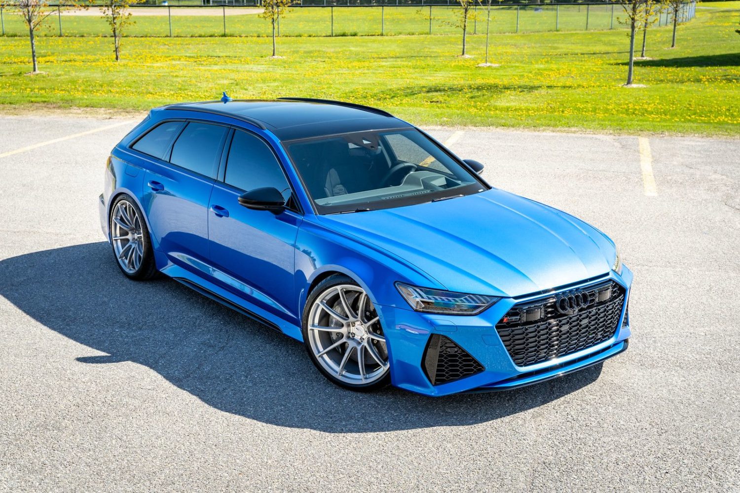 Audi RS6 C8 Ara Blue Forgeline GTD1 5-Lug Wheel | Wheel Front