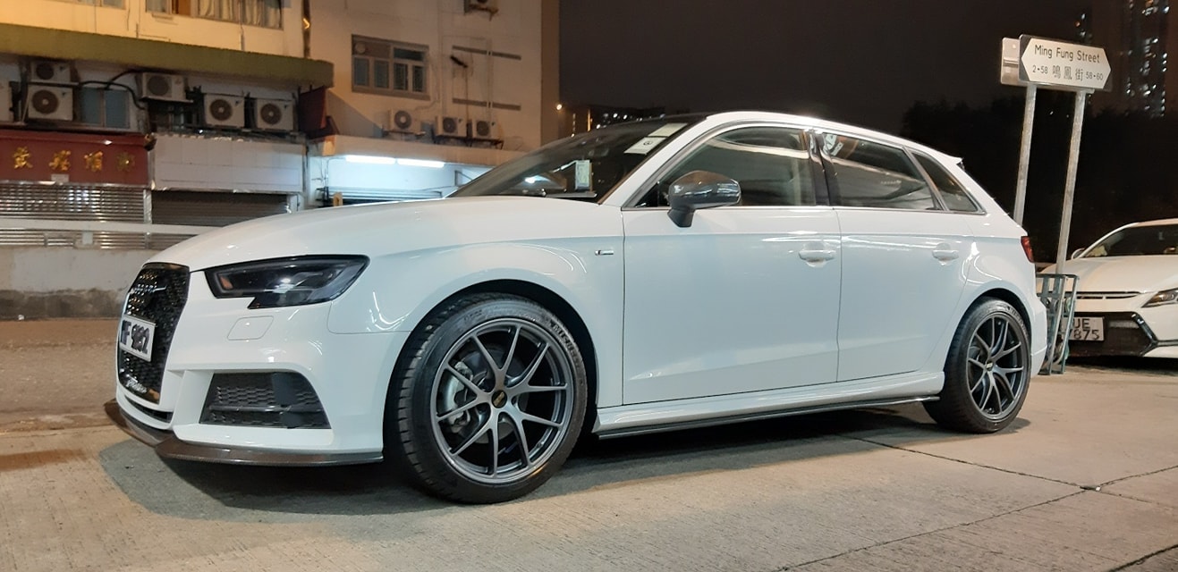 Audi A3 8V White BBS RI-A