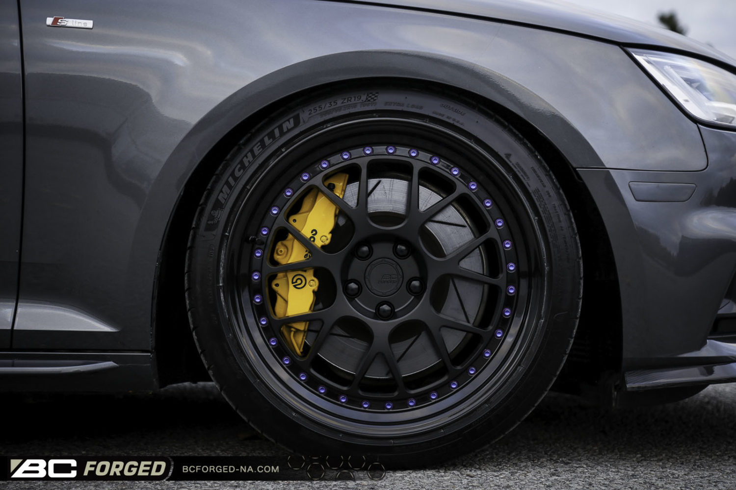 Audi A4 B9 Grey BC Forged MLE72 | Wheel Front