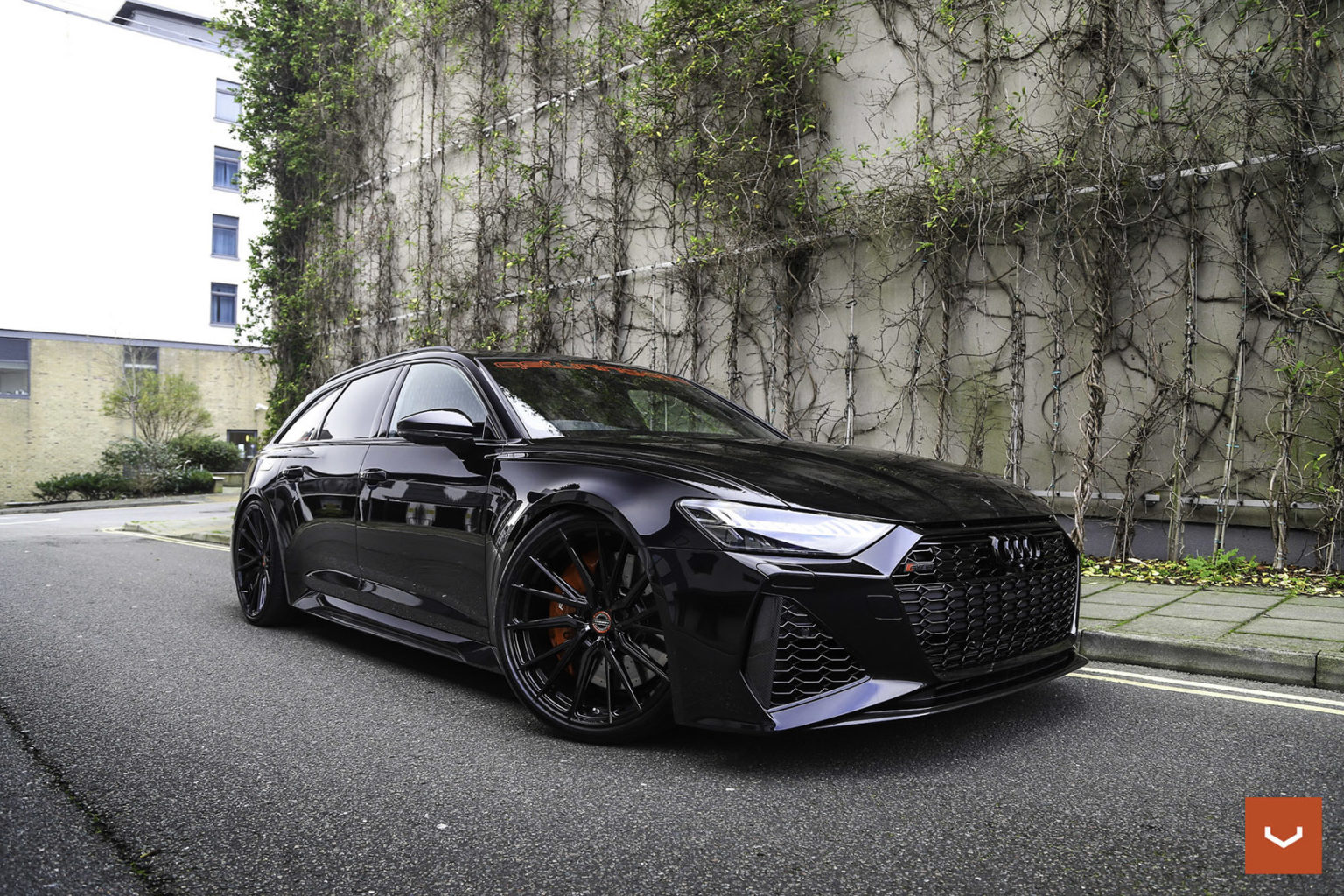 Audi Rs6 C8 Black Vossen Hf 4t Wheel Wheel Front