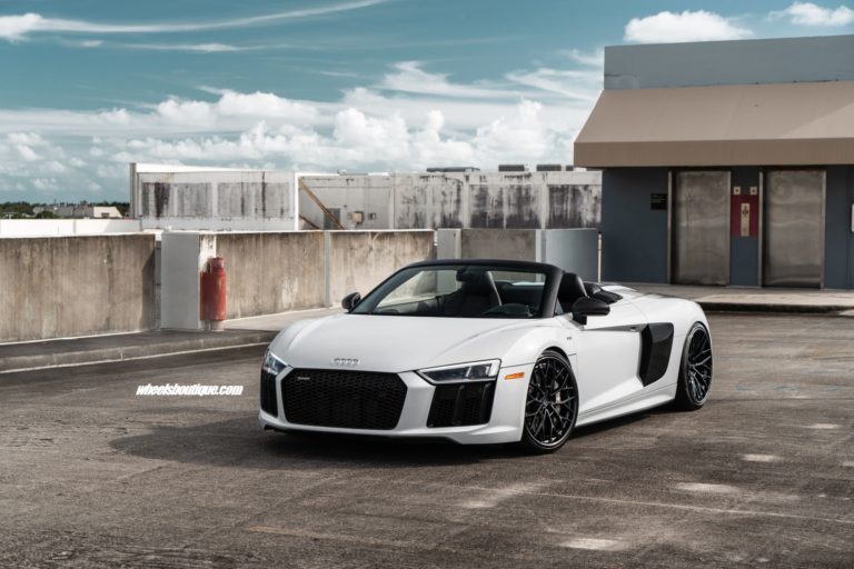 Audi R8 Spyder White ANRKY AN30 | Wheel Front