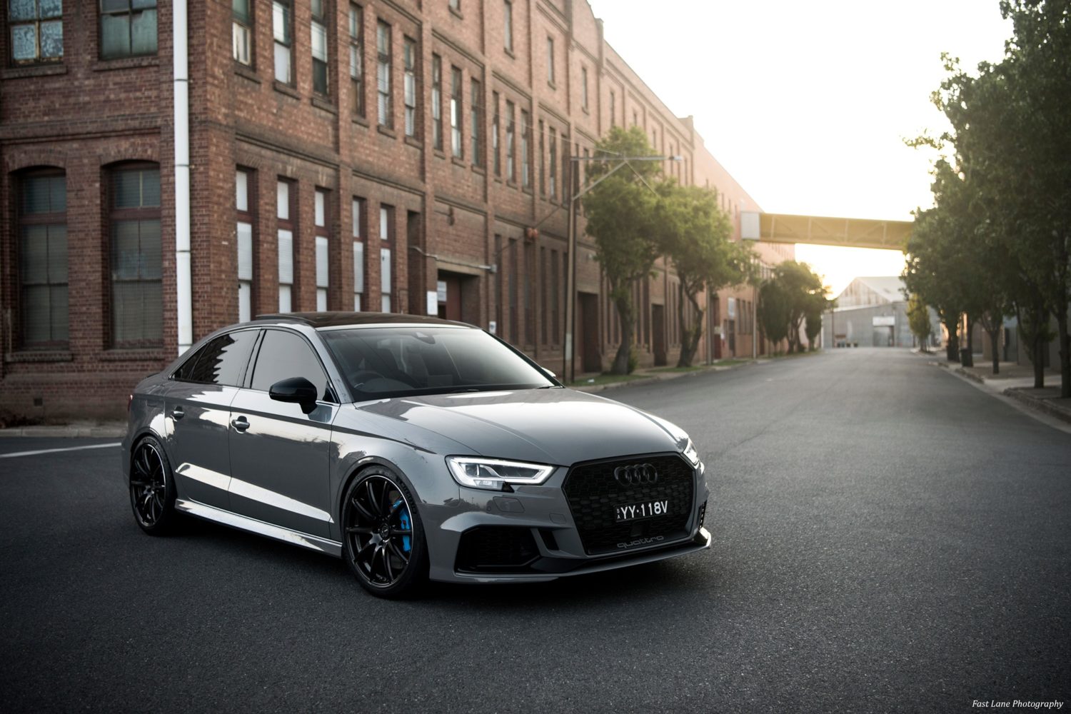 Audi RS3 8V Sedan Grey Rays Gram Lights 57Transcend Wheel | Wheel Front