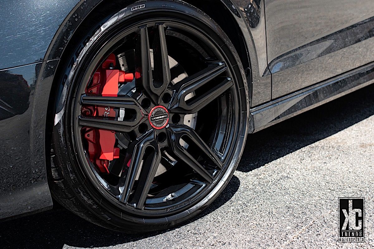 Audi RS3 8V Sedan Black Vossen HF-1 Wheel | Wheel Front