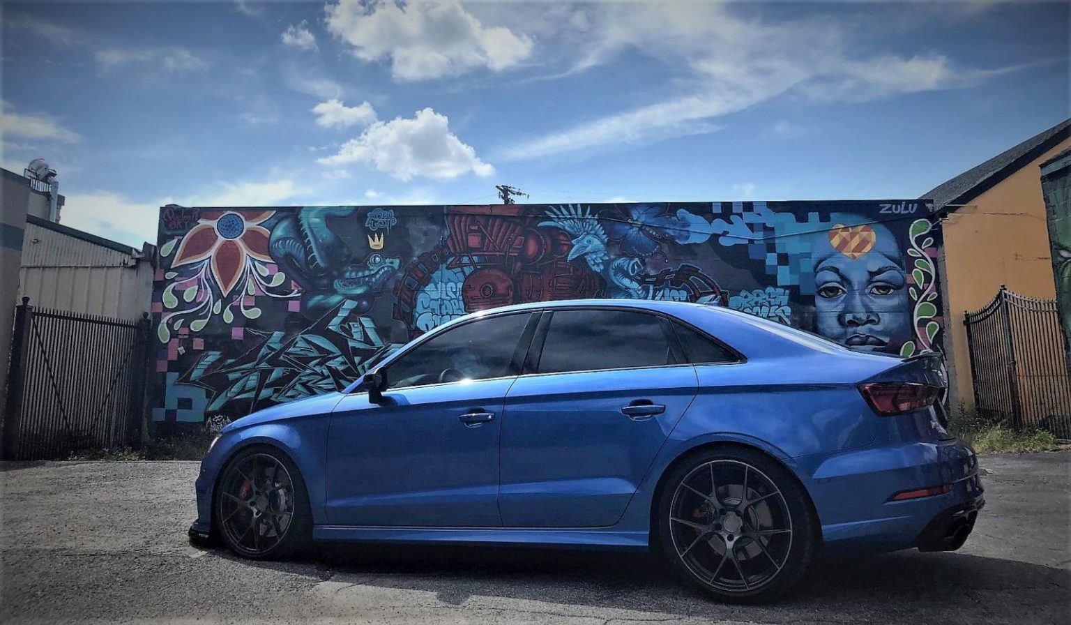 Vs02 Rims Audi RS3 8V Sedan Blue VS Forged VS02 | Wheel Front