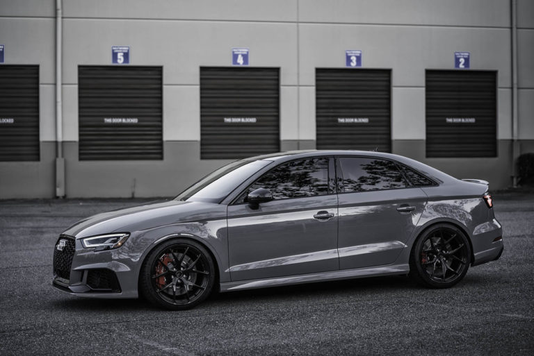 Audi RS3 8V Sedan Nardo Grey BC Forged RZ21 Wheel | Wheel Front