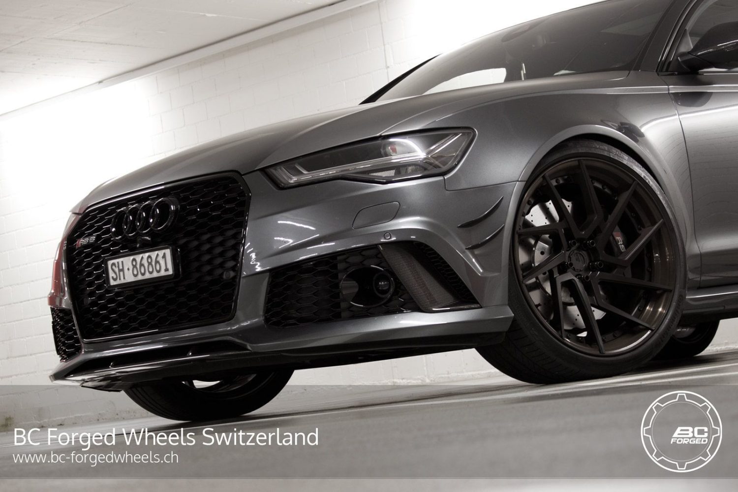 Audi RS6 C7 Grey with BC Forged HCA218S Aftermarket Wheels Wheel ...