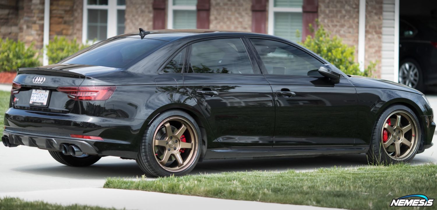 Audi S4 B9 Black With Bronze Rays TE37 Ultra Wheel | Wheel Front