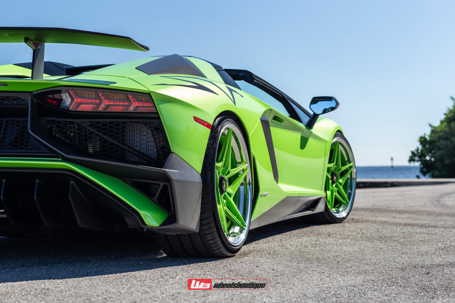 Lamborghini Aventador Sv Roadster Green Anrky S3 X3 Wheel Front