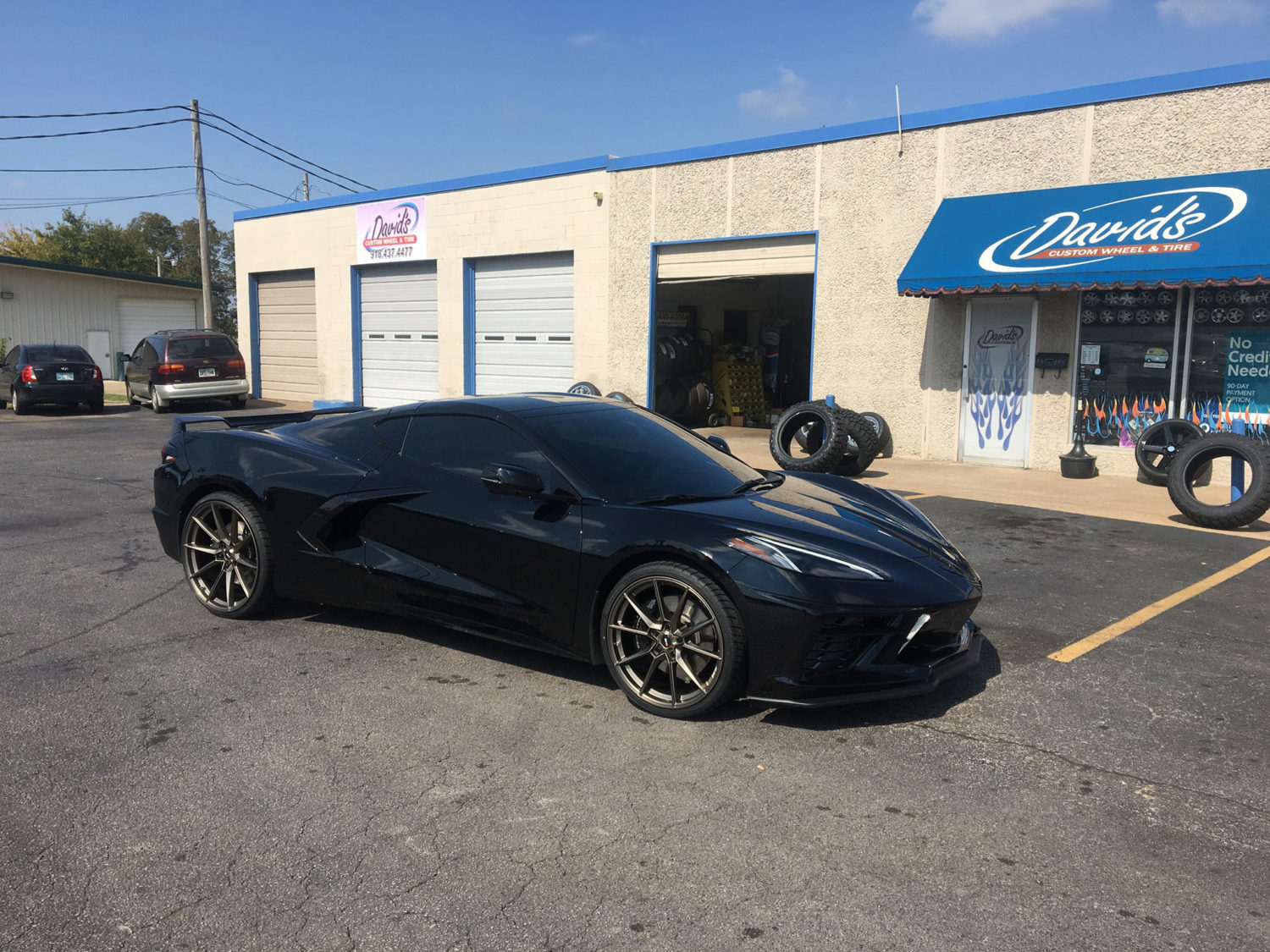 Chevrolet Corvette C8 Stingray Black Savini SV-F4 Wheel | Wheel Front