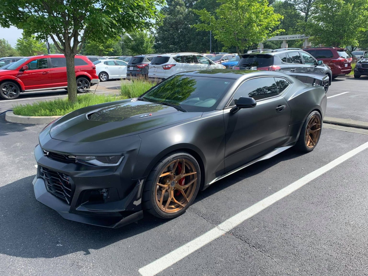 Chevrolet Camaro ZL1 6th Gen Black with Bronze Brixton Forged PF5