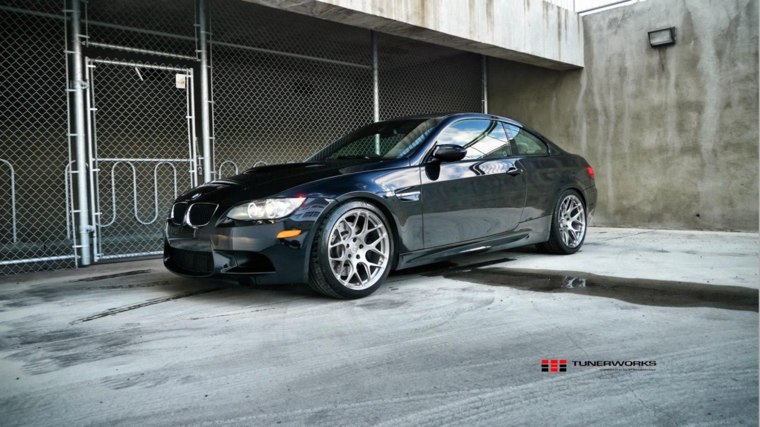 BMW M3 E92 Black with HRE P40SC Aftermarket Wheels Wheel | Wheel Front