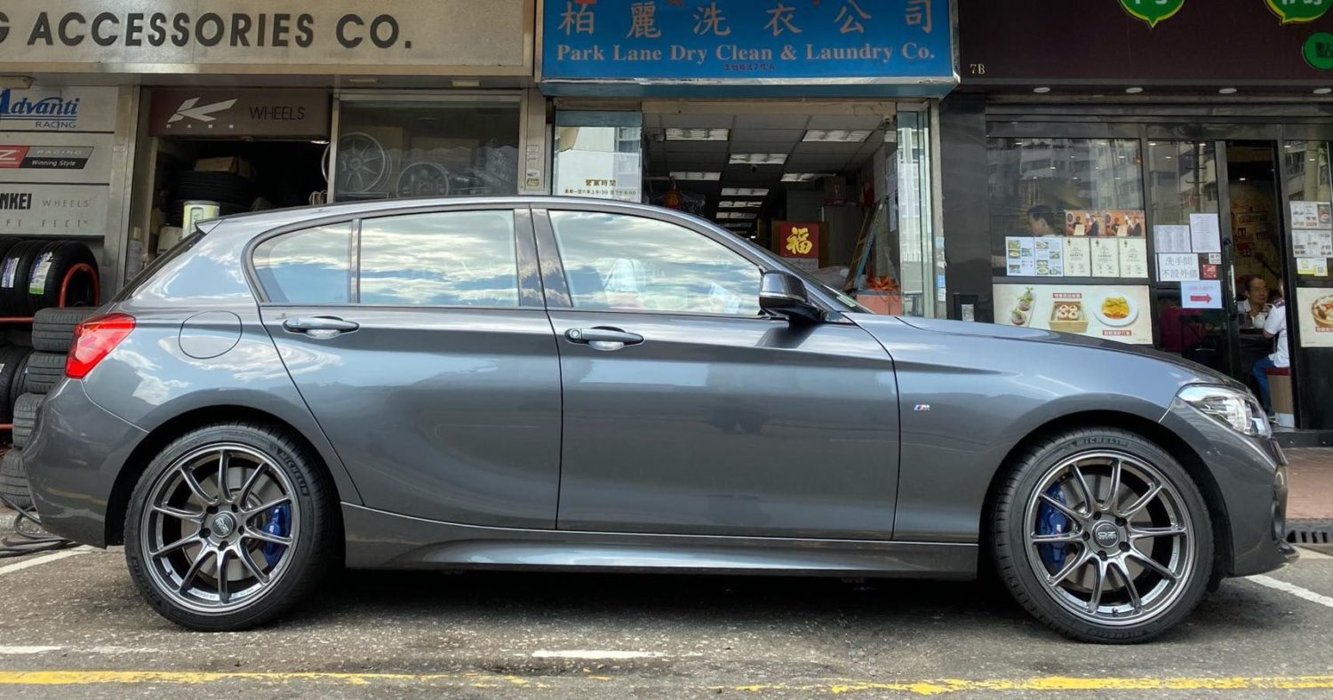 Bmw 1 Series 120i F20 Grey With Oz Hypergt Hlt Aftermarket Wheels Wheel Wheel Front