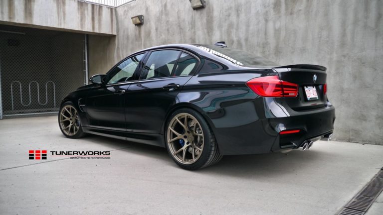 BMW M3 F80 Black with Bronze BC Forged RZ05 Aftermarket Wheels Wheel ...