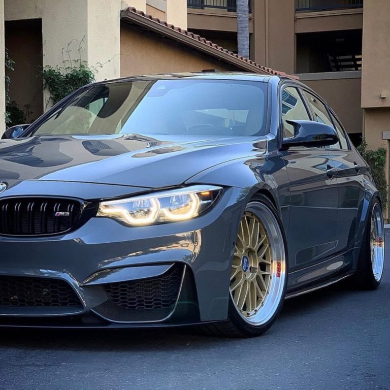 BMW M3 F80 Grey with Gold BBS LM Aftermarket Wheels Wheel | Wheel Front