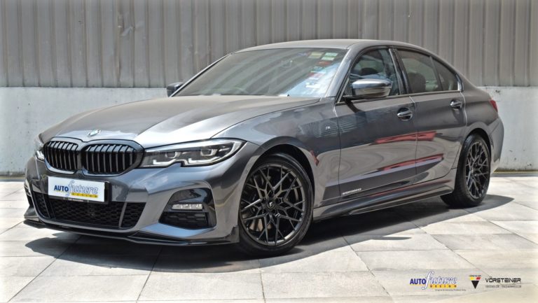 BMW 3 series G20 Grey with Vorsteiner V-FF 111 Aftermarket Wheels Wheel ...