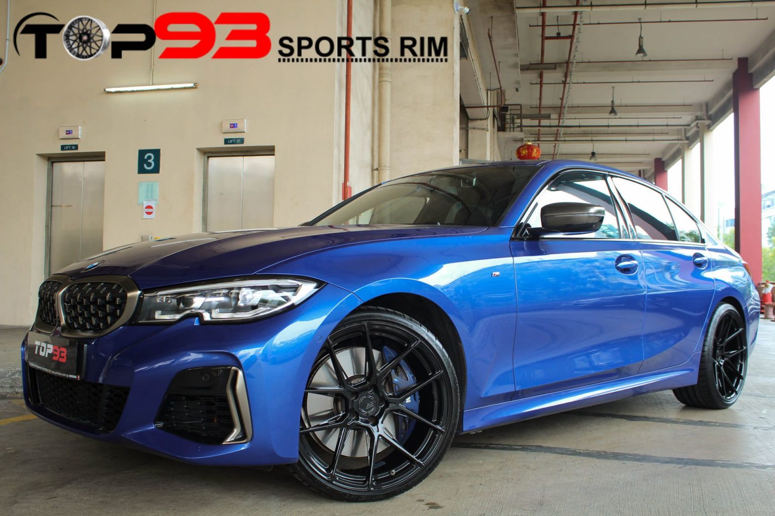 Bmw M340i G20 Blue Bc Forged Eh181 Wheel Front