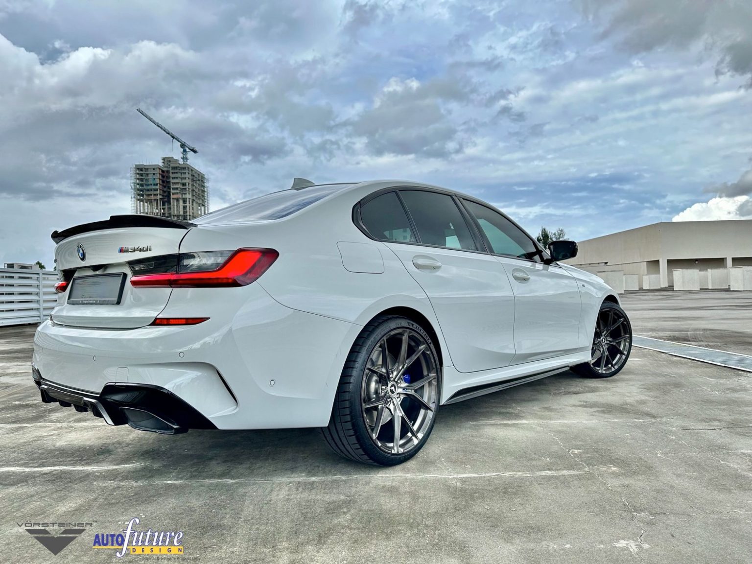 Bmw M I G White Vorsteiner Vfa Wheel Wheel Front