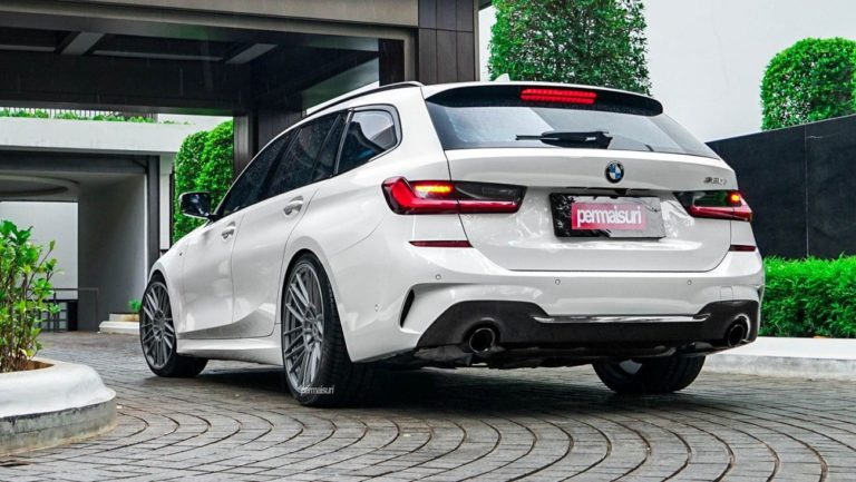 BMW 330i G21 White Brixton Forged VL7 Ultrasport+ Wheel | Wheel Front