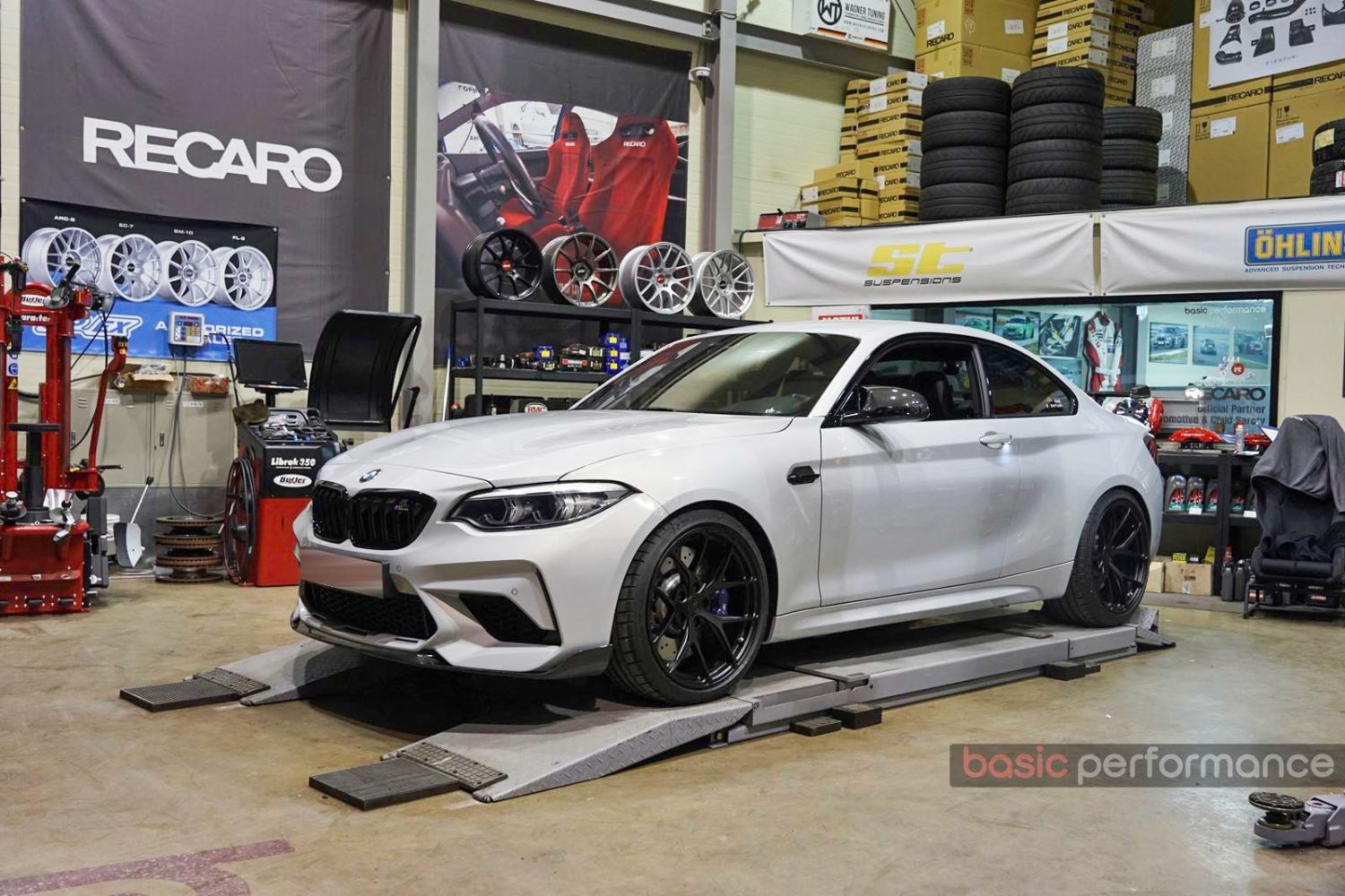 BMW M2 Competition F87 White BC Forged RZ21 Wheel | Wheel Front