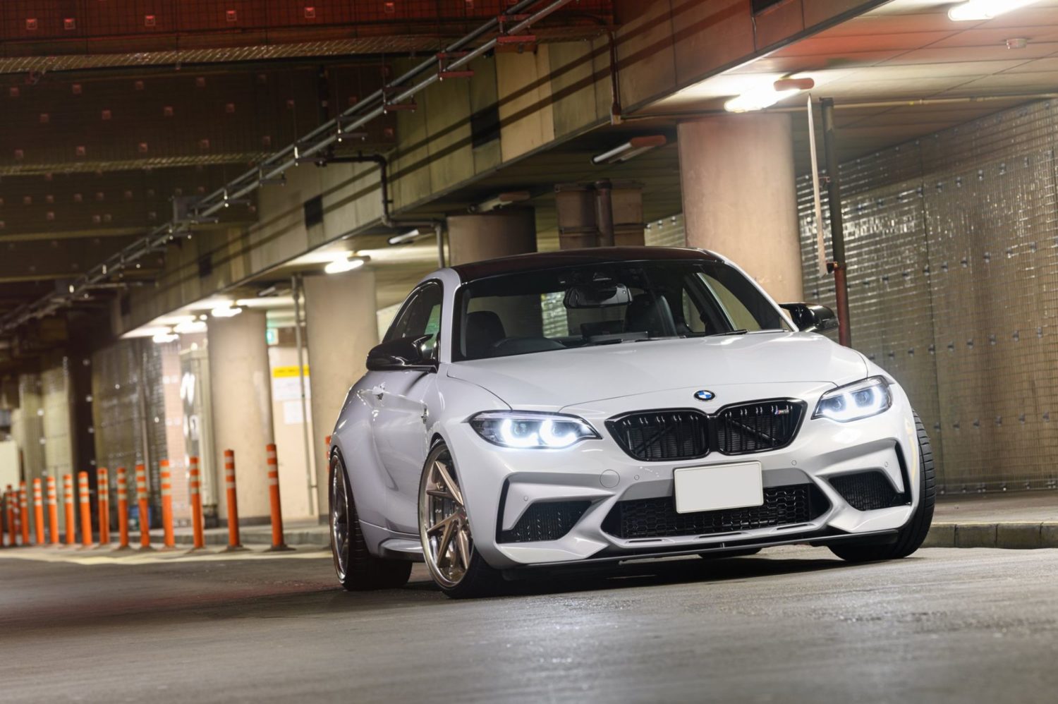 BMW M2 Competition F87 White with HyperForged DiC Aftermarket Wheels ...