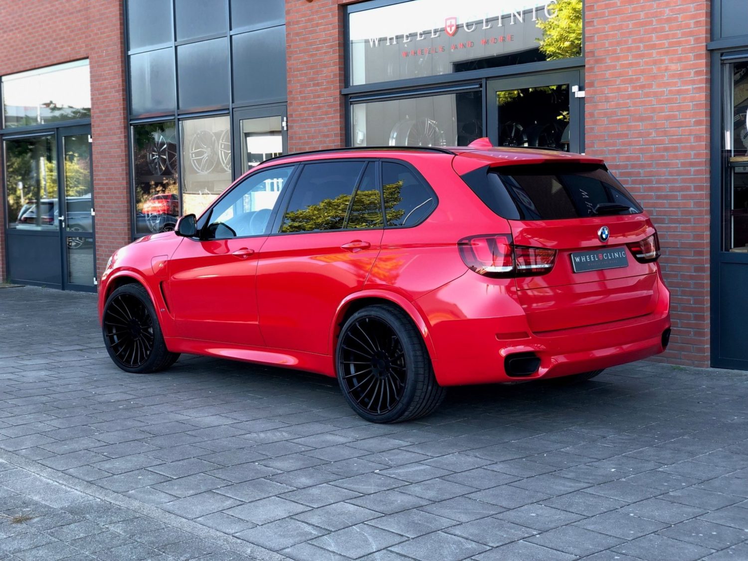 BMW X5 F15 Red with Hamann Anniversary Evo Aftermarket Wheels Wheel