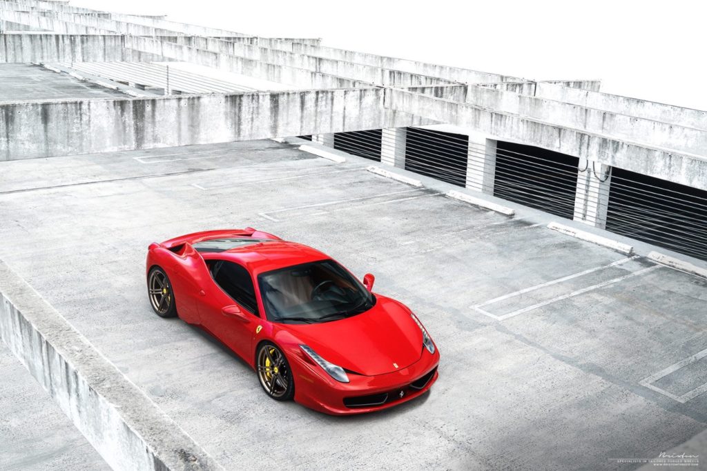 Ferrari 458 Red Brixton Forged M52 Ultrasport+ Wheel | Wheel Front