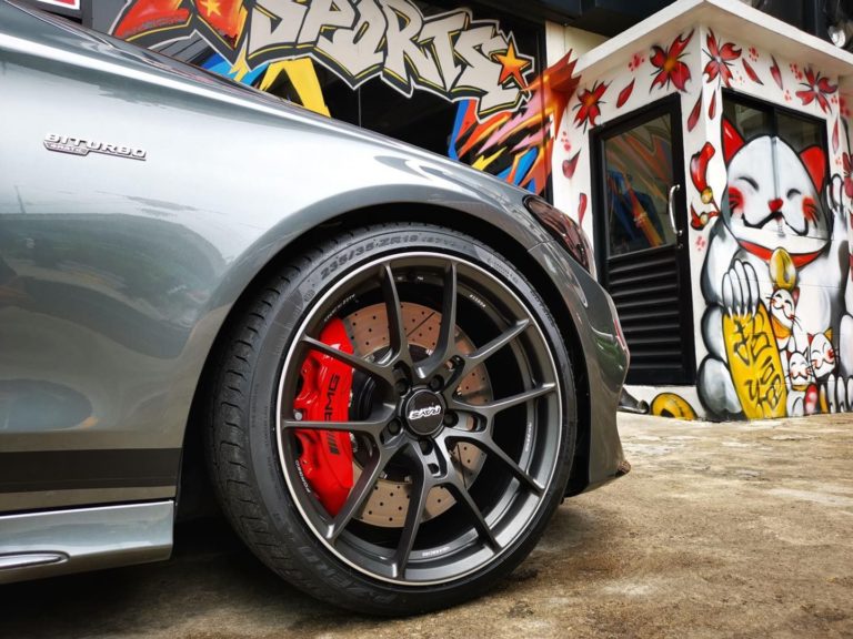Mercedes-Benz C43 AMG W205 Grey Rays Volk G025 | Wheel Front
